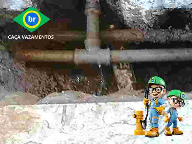 Serviço de caça vazamento Sabesp CVBR